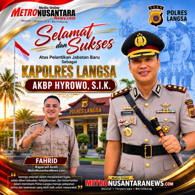 AKBP Hyrowo Nahkodai Polres Langsa, Fahrid Kaperwil Aceh Berharap Kemitraan dengan Media Terus Terjalin