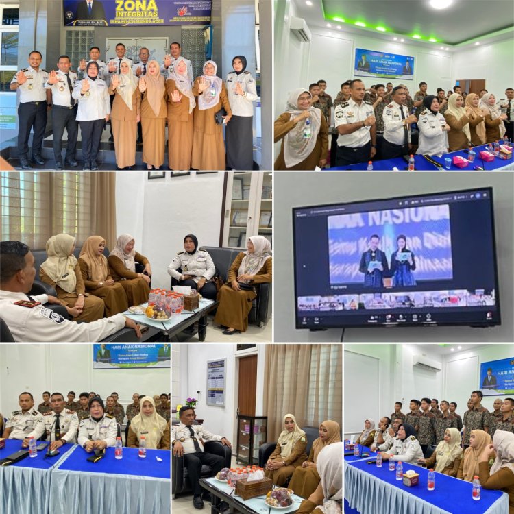 Ka. LPKA Banda Aceh Sambut Peringatan Puncak Hari Anak Nasional 2026, Perkuat Sinergi Pembinaan Anak Binaan