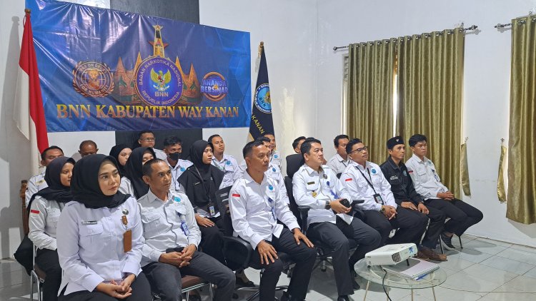 DPC Y.GANN Way Kanan Aktif Berpartisipasi Melalui Zoom dalam Kegiatan HANI BNNK Way Kanan   