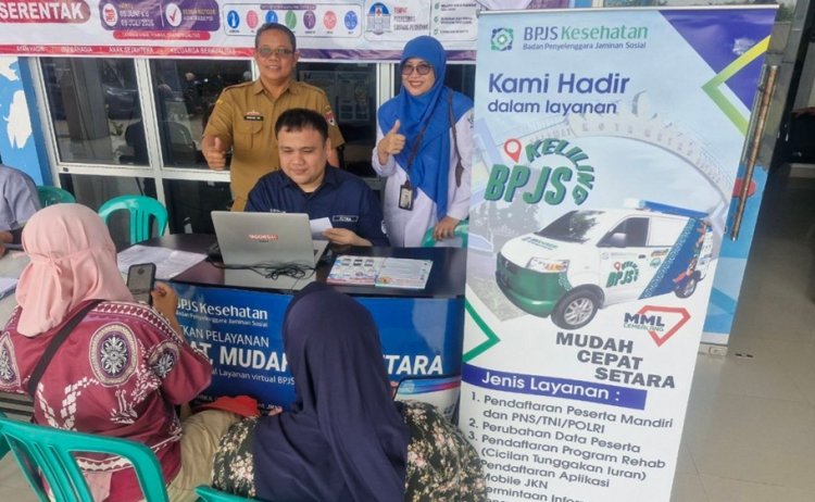 Antusias, Puluhan Warga Simpang Pematang Manfaatkan BPJS Keliling