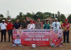 MERIAHNYA! Camat Negara Batin Buka Turnamen Sepak Bola Piala Bergilir, Rangkaian HUT RI ke-81 — 16 Tim Siap Bersaing!
