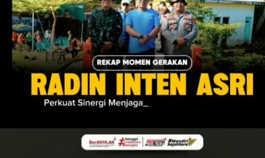 Sinergi Lintas Sektor, Pemkab Way Kanan dan Kodim 0427 Gelar Gerakan Radin Inten Asri di Curup Kereta