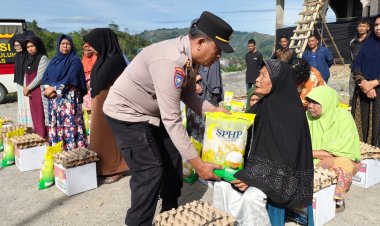 Tebar Kebahagiaan, Jumat Berkah Polres Aceh Tengah Sentuh Warga Membutuhkan di Kampung Uring Pegasing