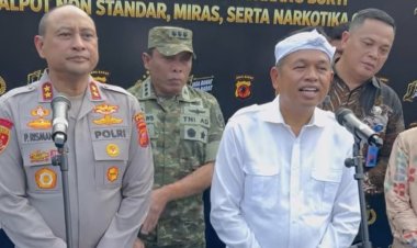 Gubernur Jabar dan Kapolda Pimpin Pemusnahan Barang Bukti : Knalpot Brong, Miras, hingga Obat Keras Dimusnahkan