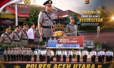 Mengenang Jejak Perjuangan, Polres Aceh Utara Gelar Upacara Hari Juang Polri