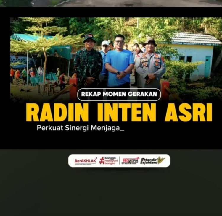 Sinergi Lintas Sektor, Pemkab Way Kanan dan Kodim 0427 Gelar Gerakan Radin Inten Asri di Curup Kereta