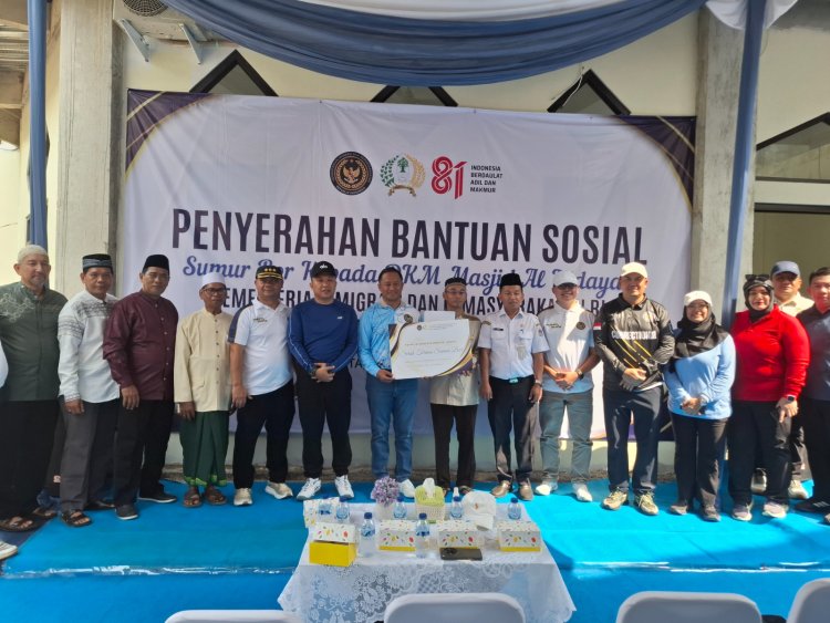 Wujudkan Kepedulian Sosial Kanwil Ditjenpas DK Jakarta Resmikan Sumur Bor di Masjid Al-Hidayah