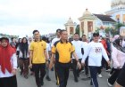 Gerak Jalan Santai Milad ke-800 Samudera Pasai, Kapolres Aceh Utara Turut Ambil Bagian