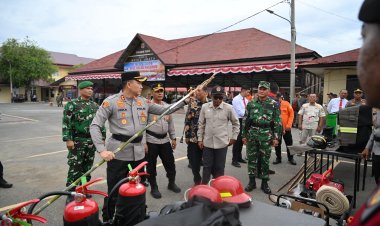 Cegah Karhutla, Polres Pidie Gelar Apel Kesiapan dan Perkuat Sinergi Lintas Sektor