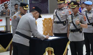 Kapolda Aceh Pimpin Sertijab Dua PJU dan Lima Kapolres Jajaran
