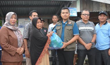 Gerak Cepat Tangani Banjir, Pemko Langsa Bantu Warga dan Tinjau Aliran Sungai