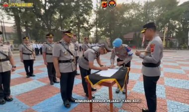 Polres Subang Gelar Sertijab Pejabat Utama dan Kapolsek Jajaran, Kapolres : Jabatan Adalah Amanah Untuk Masyarakat
