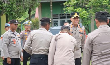 Kapolres Bener Meriah Sambangi Polsek Syiah Utama, Tegaskan Pentingnya Disiplin dan Profesionalisme