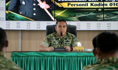 Cegah Penyalahgunaan Narkoba, Dandim 0104/Aceh Timur Perkuat Pengawasan Internal Prajurit