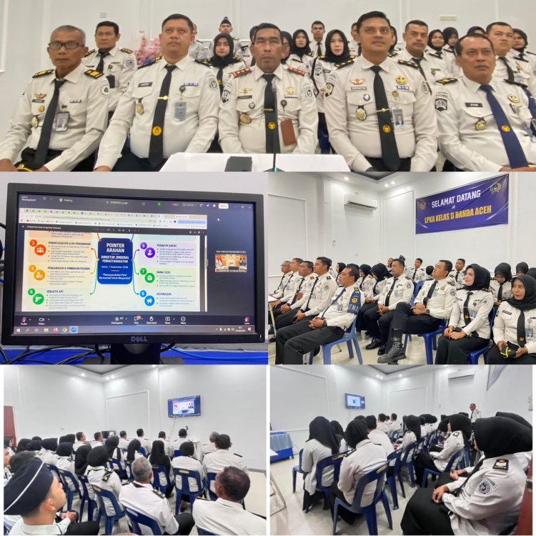 Perkuat Integritas dan Pengawasan, LPKA Banda Aceh Ikuti Pengarahan Dirjenpas