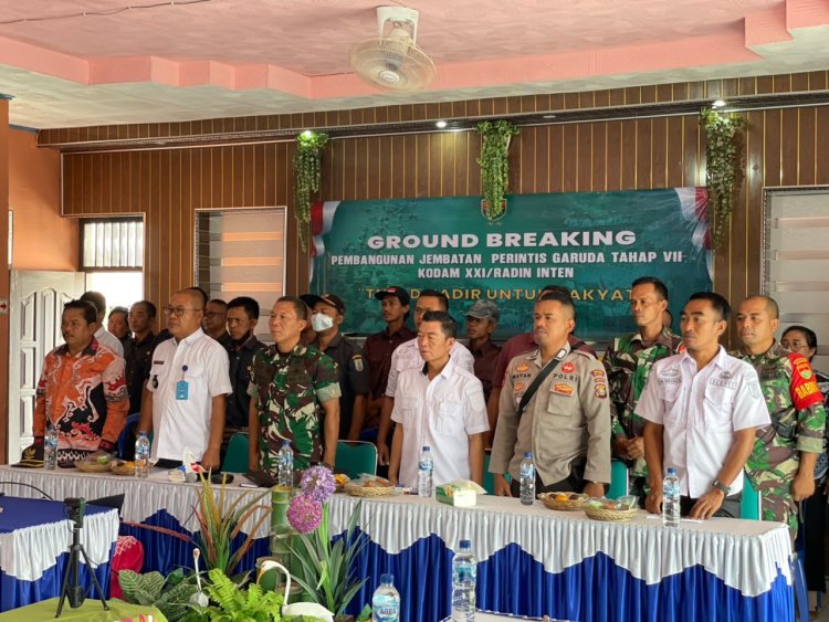 JEMBATAN PERINTIS GARUDA TAHAP VII MULAI DIBANGUN, KODIM 0427/WAY KANAN DORONG AKSES DAN EKONOMI WARGA