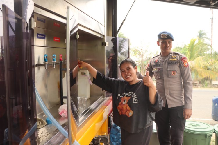 Polres Ketapang Kerahkan Mobil Water Treatment, Bantu Warga Atasi Kebutuhan Air Bersih