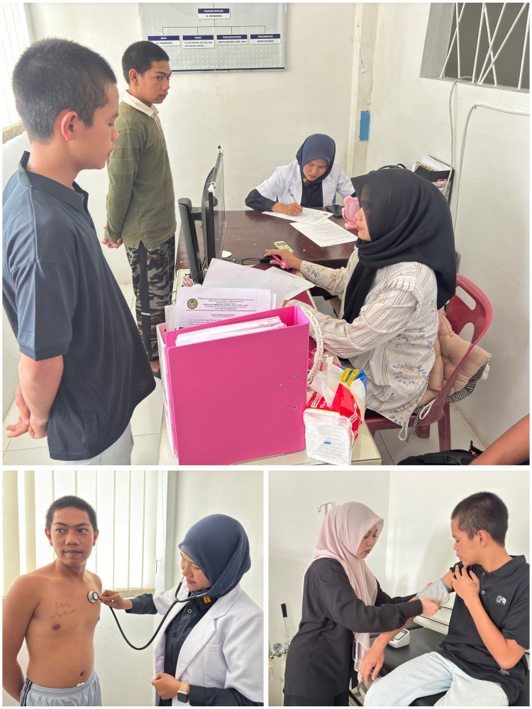 LPKA Kelas II Banda Aceh Laksanakan Pemeriksaan Kesehatan terhadap Dua Narapidana Baru