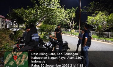 Antisipasi 3C dan Premanisme, Tim URC Satreskrim Polres Nagan Raya Gelar Patroli Malam