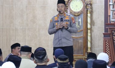 Suling Bambu, Kapolres Aceh Tengah Ajak Jamaah Bersama Bangun Kamtibmas dan Promosikan Wisata Takengon