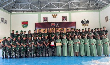 Dandim 0427/Way Kanan Lepas Personel Pindah Satuan ke Korem 044/Gapo   