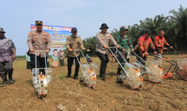 Targetkan 20 Hektare, Polres Aceh Barat Perkuat Program Ketahanan Pangan Komoditas Jagung