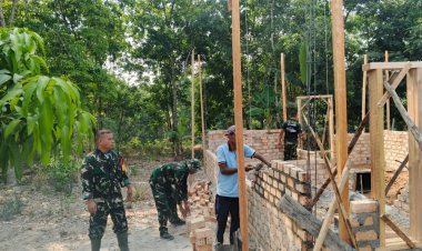 Harapan Baru Bapak Asep Sunandar, Pembangunan RTLH oleh Satgas TMMD ke-130 Kini Capai 35 Persen
