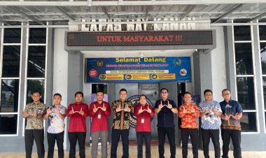 Lapas Way Kanan Terima Kunjungan Ombudsman Lampung dalam Rangka Pengawasan dan Penilaian Penyelenggaraan Pelayanan Publik. 