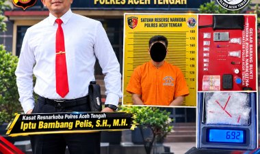 Lagi, Polres Aceh Tengah Tangkap Pengedar Sabu di Paya Tumpi, Sebulan 14 Pengedar dan Pemasok Dibekuk