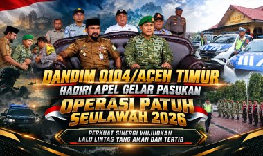 Dandim 0104/Atim Hadiri Apel Operasi Patuh Seulawah 2026, Sinergi Lintas Instansi Diperkuat