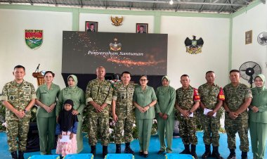 Kunjungi Kodim 0427/Way Kanan, Danrem 043/Gatam Brigjen TNI Sumarlin Marzuki Berikan Pengarahan kepada Prajurit dan Persit