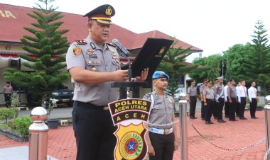 Polres Aceh Utara Gelar Upacara HSP ke-98, Wakapolres Tekankan Kolaborasi dan Peran Strategis Pemuda