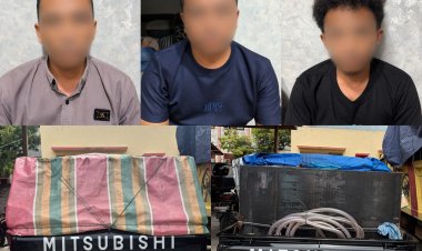 Polres Pidie Amankan 3.000 Liter Solar Subsidi, Tiga Orang Diamankan Bersama Mobil L300