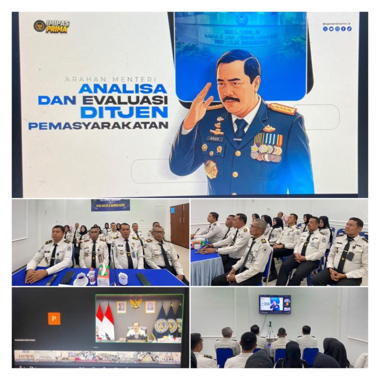 Perkuat Evaluasi dan Optimalisasi Pemasyarakatan, Ka. LPKA Banda Aceh Ikuti Rapat Analisis dan Evaluasi Ditjenpas