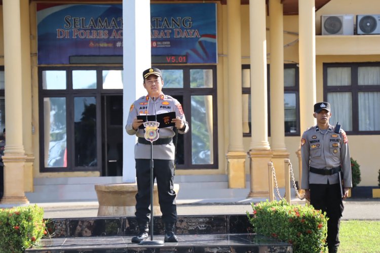 Kapolres Abdya Pimpin Upacara Sertijab Kabag Ops, Kasat Narkoba dan Kapolsek Manggeng