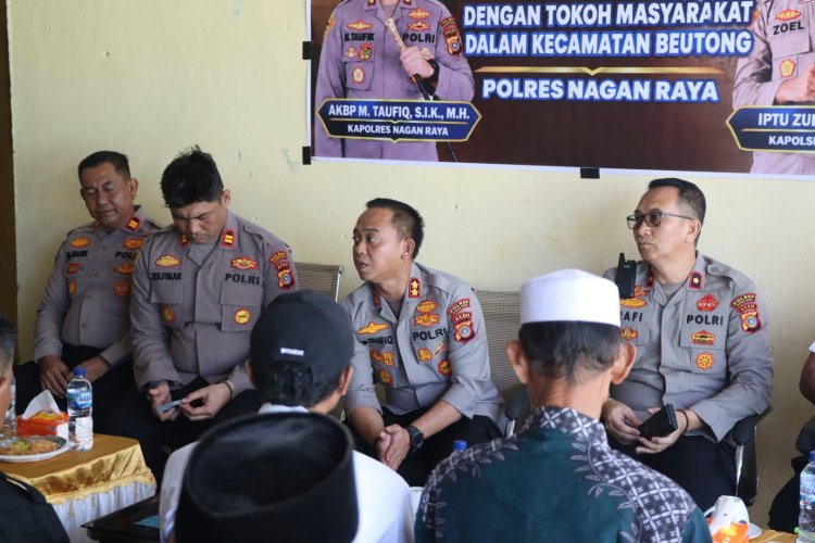 Kapolres Nagan Raya Temu Ramah dengan Tokoh Masyarakat Kecamatan Beutong, Perkuat Silaturahmi dan Sinergitas
