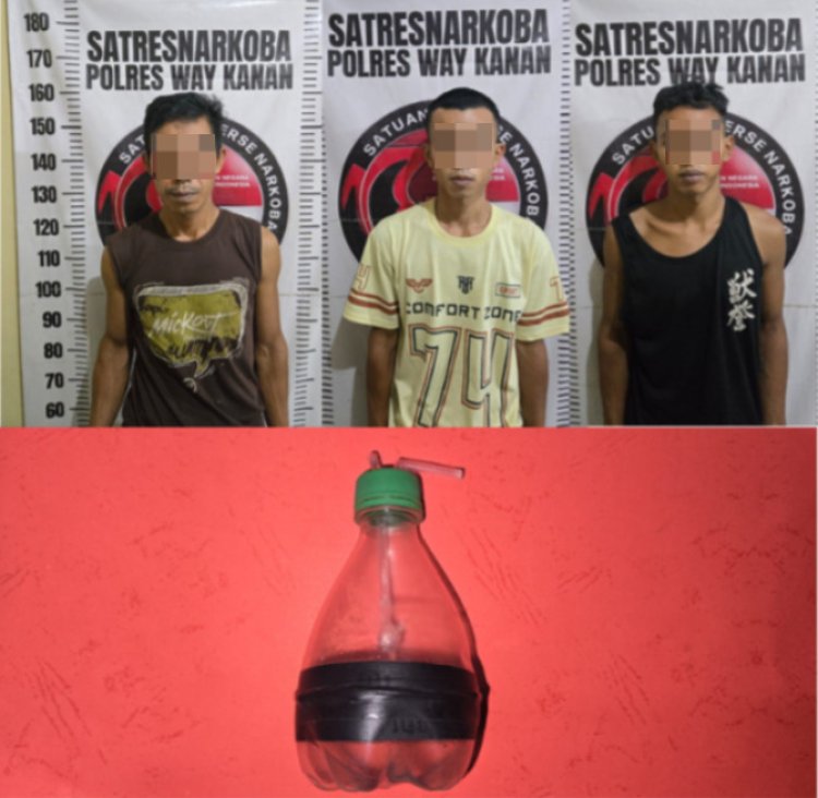 Polres Way Kanan Bongkar Jaringan Narkoba di Gedung Batin, Sita 140,90 Gram Sabu dan 40 Butir Ekstasi