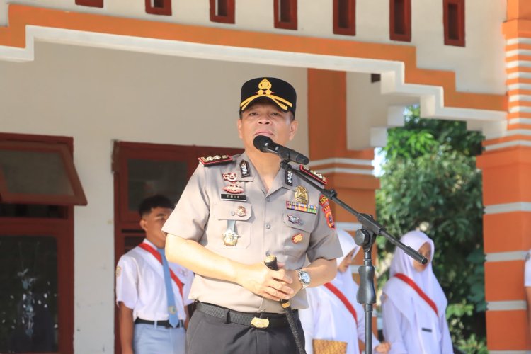 Kapolres Aceh Utara Pimpin Upacara di SMAN 1 Lhoksukon, Ajak Pelajar Jauhi Narkoba