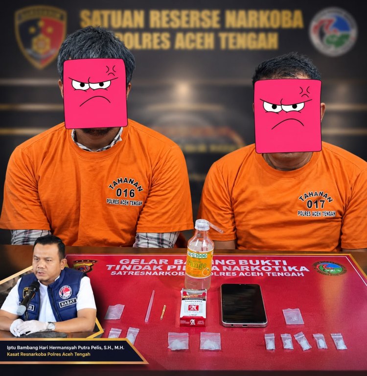 Sikat Peredaran Sabu, Polres Aceh Tengah Ungkap 4 Pengguna dan 5 Pengedar, Dua Pemasok dari Medan Ditangkap