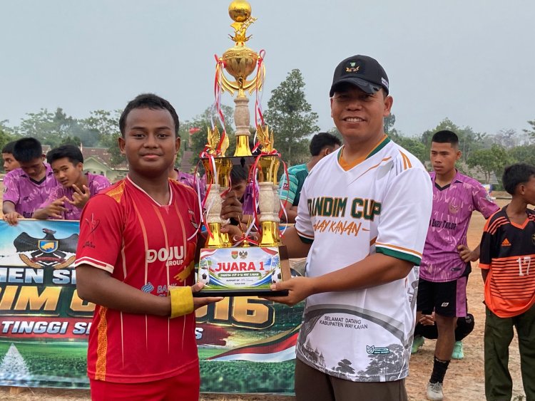Dandim 0427/Way Kanan Tutup Dandim Cup 2026, Perkuat Sportivitas dan Kebersamaan Generasi Muda