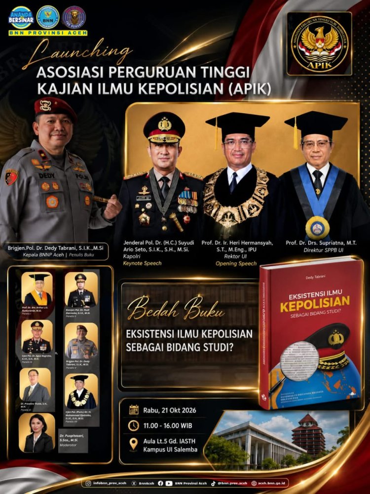 Bedah Buku Brigjen Pol. Dedy Tabrani di UI, Sekaligus Momentum Peluncuran APIK