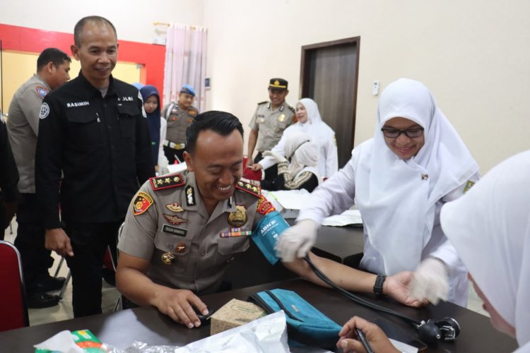 Peduli Kemanusiaan, Polres Aceh Tengah Gelar Donor Darah pada Hari Jadi ke-75 Humas Polri