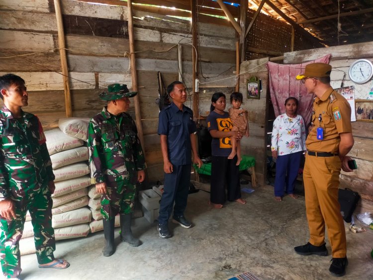 Pastikan Pembangunan Berjalan Optimal, Dan SSK Bersama Camat Blambangan Umpu Tinjau Sasaran Fisik TMMD ke-130