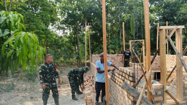 Harapan Baru Bapak Asep Sunandar, Pembangunan RTLH oleh Satgas TMMD ke-130 Kini Capai 35 Persen