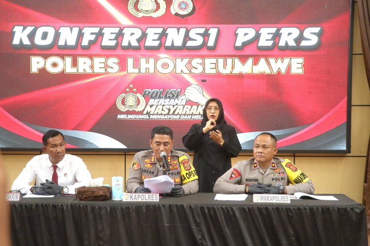 Polres Lhokseumawe Ungkap Sindikat Curanmor, 12 Tersangka Diamankan dan 21 Unit Ranmor Berhasil Disita