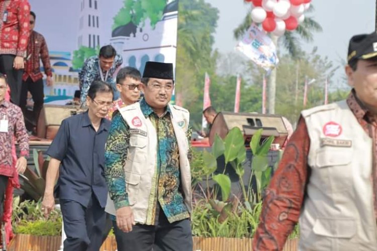 Bupati Tanjab Barat Hadiri Secara Langsung Pembukaan Roadshow Bus KPK 2023