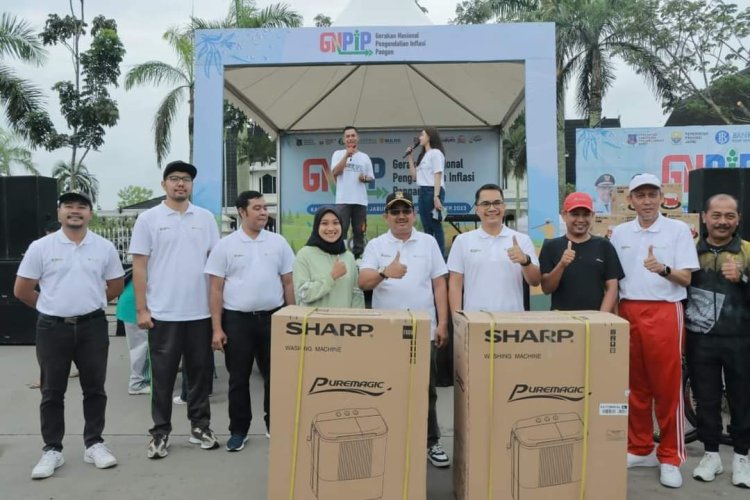 Bupati Tanjabbar Hadiri Senam Santai Gerakan Nasional Pengendalian Inflasi Pangan