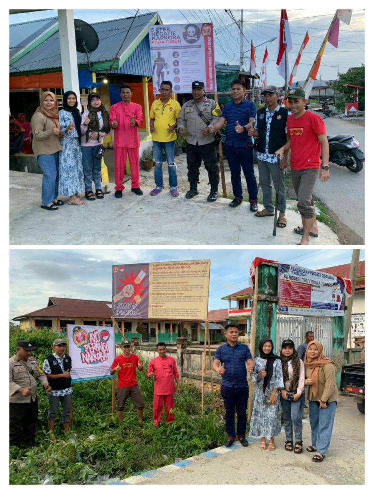 Peringatan Bahaya Narkoba, Polres Tanjabbar Serius Jadikan Kampung Nelayan Bersinar