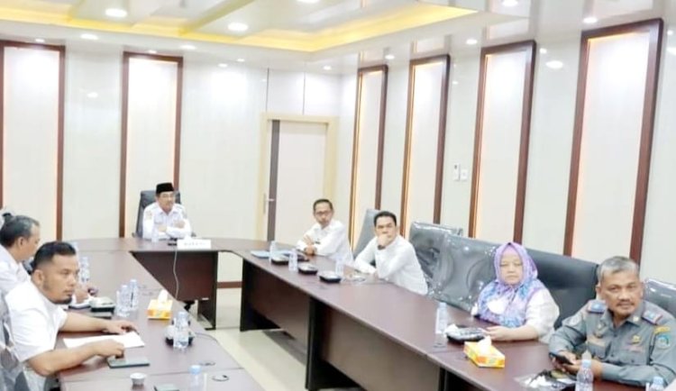 Bupati Tanjabbar Ikuti Rakornas Wasin Tahun 2023 Secara Virtual