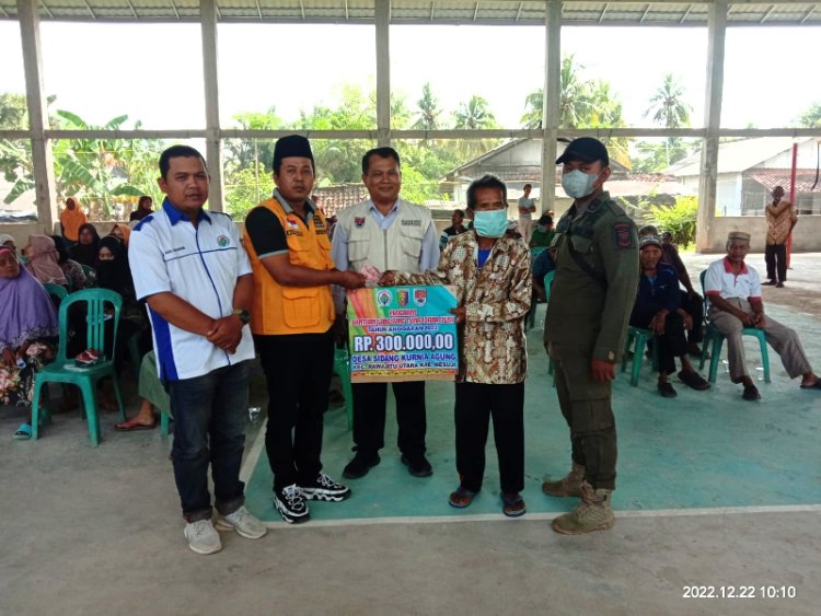 Desa Sidang Kurnia agung Cairkan Bantuan tunai BLT DD